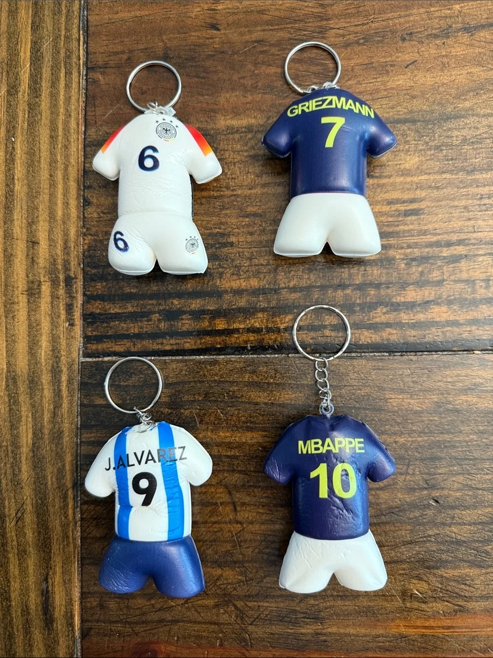 Men’s Soccer Team Squishy Keyrings (Variety Available)